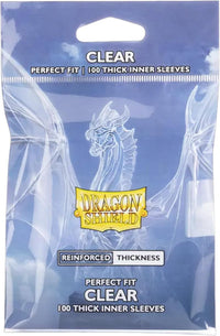 Dragon Shield Perfect Fit Thick Inner Sleeves – Standard Size, Clear (100)
