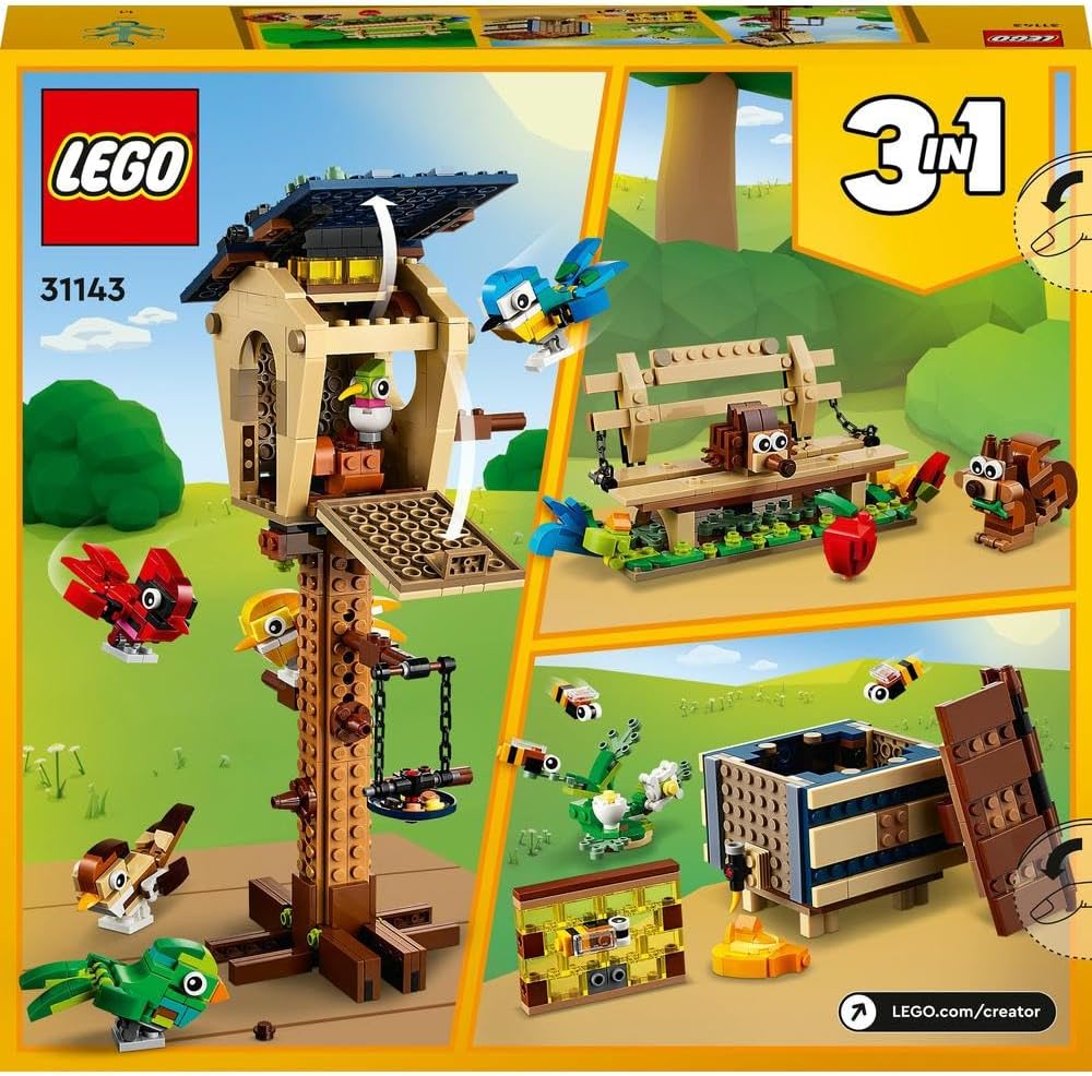 LEGO 31143 Creator 3in1 Birdhouse: Birds to Hedgehog to Beehive Set - image 6
