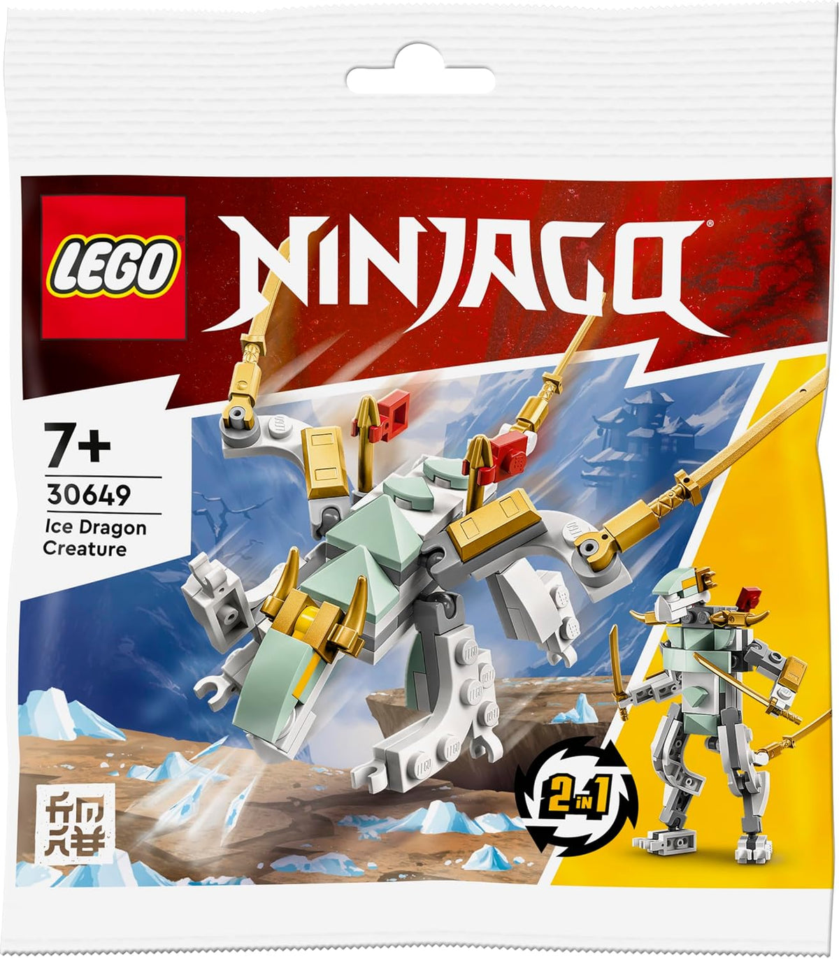 LEGO NINJAGO Ice Dragon Creature 30649 Polybag - image 2