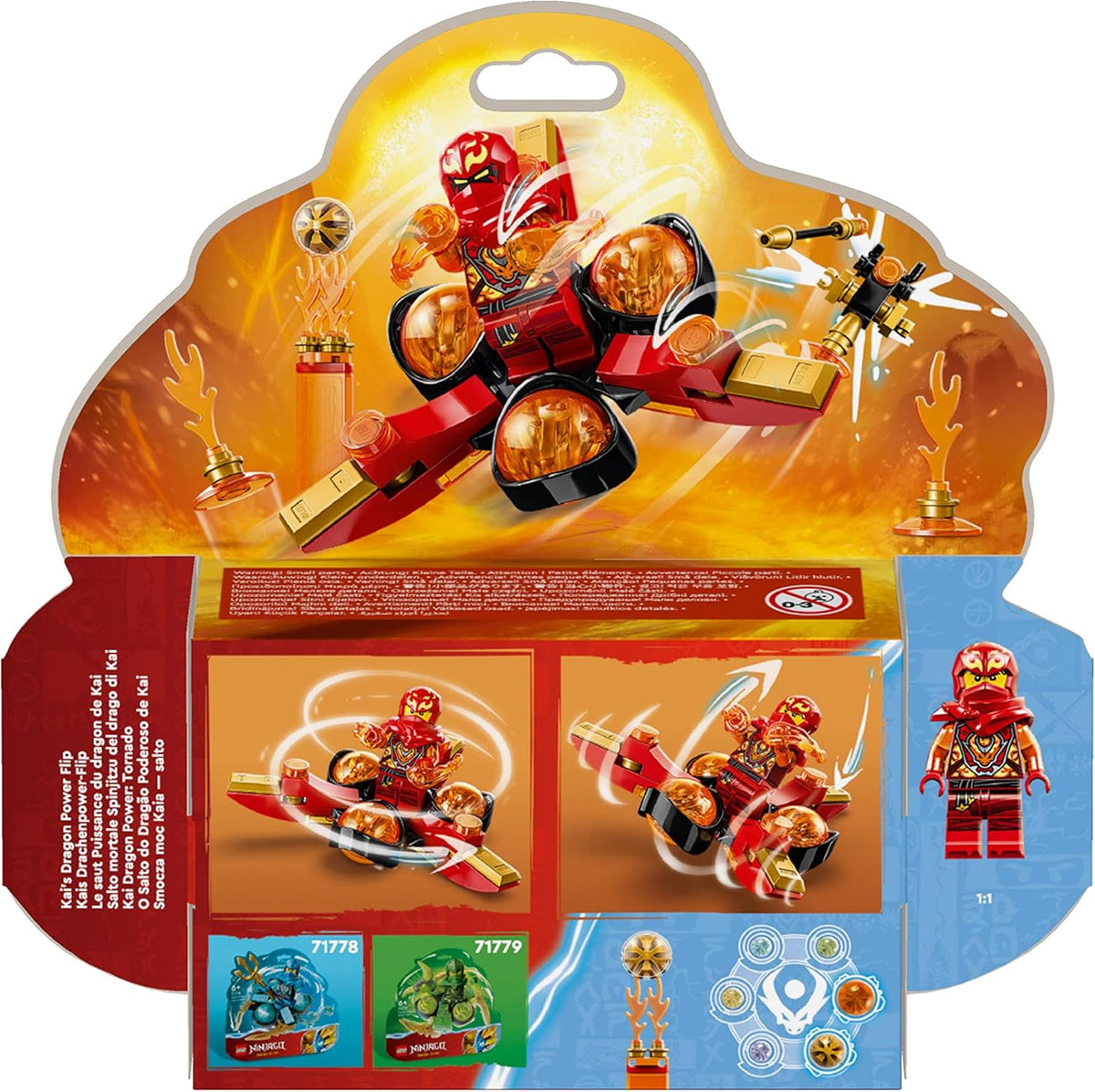 LEGO NINJAGO Kai’s Dragon Power Spinjitzu Flip 71777 Building Blocks Toy Set; Toys for Boys - image 8