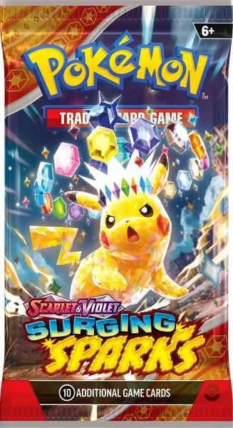Pokemon - Surging Spark – Single Booster Pack – Pack Art May Vary - image 1
