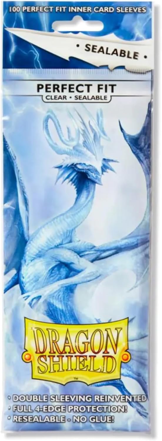 Dragon Shield Perfect Fit Sealable Sleeves – Standard Size, Clear (100) - image 1
