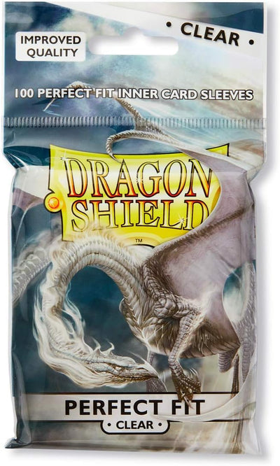 Dragon Shield Perfect Fit Sleeves – Standard Size, Clear (100)