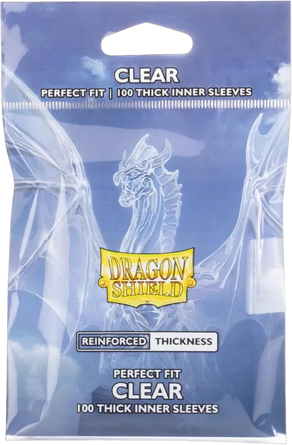 Dragon Shield Perfect Fit Thick Inner Sleeves – Standard Size, Clear (100) - image 1