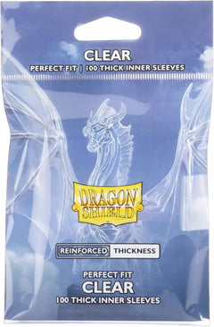 Dragon Shield Perfect Fit Thick Inner Sleeves – Standard Size, Clear (100)