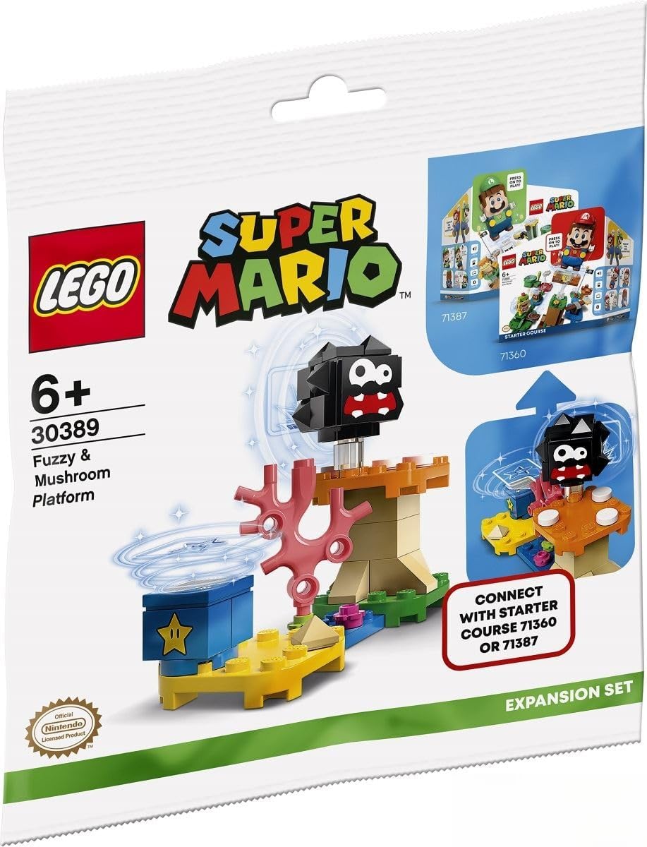 LEGO 30389 Super Mario Polybeutel Set mit Plattform und Pilz - image 1