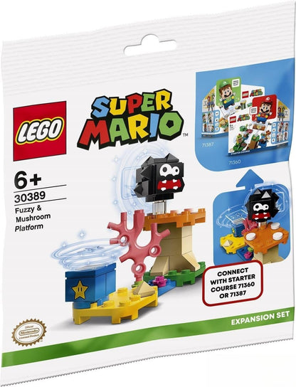 LEGO 30389 Super Mario Polybeutel Set mit Plattform und Pilz - image 1