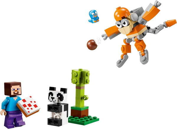 LEGO Steve and Baby Panda