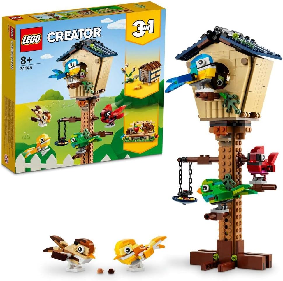 LEGO 31143 Creator 3in1 Birdhouse: Birds to Hedgehog to Beehive Set - image 1