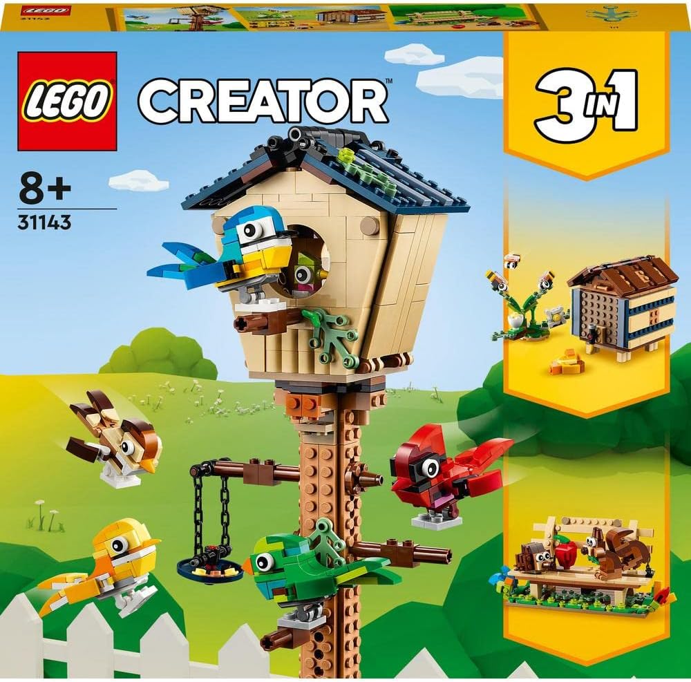 LEGO 31143 Creator 3in1 Birdhouse: Birds to Hedgehog to Beehive Set - image 2