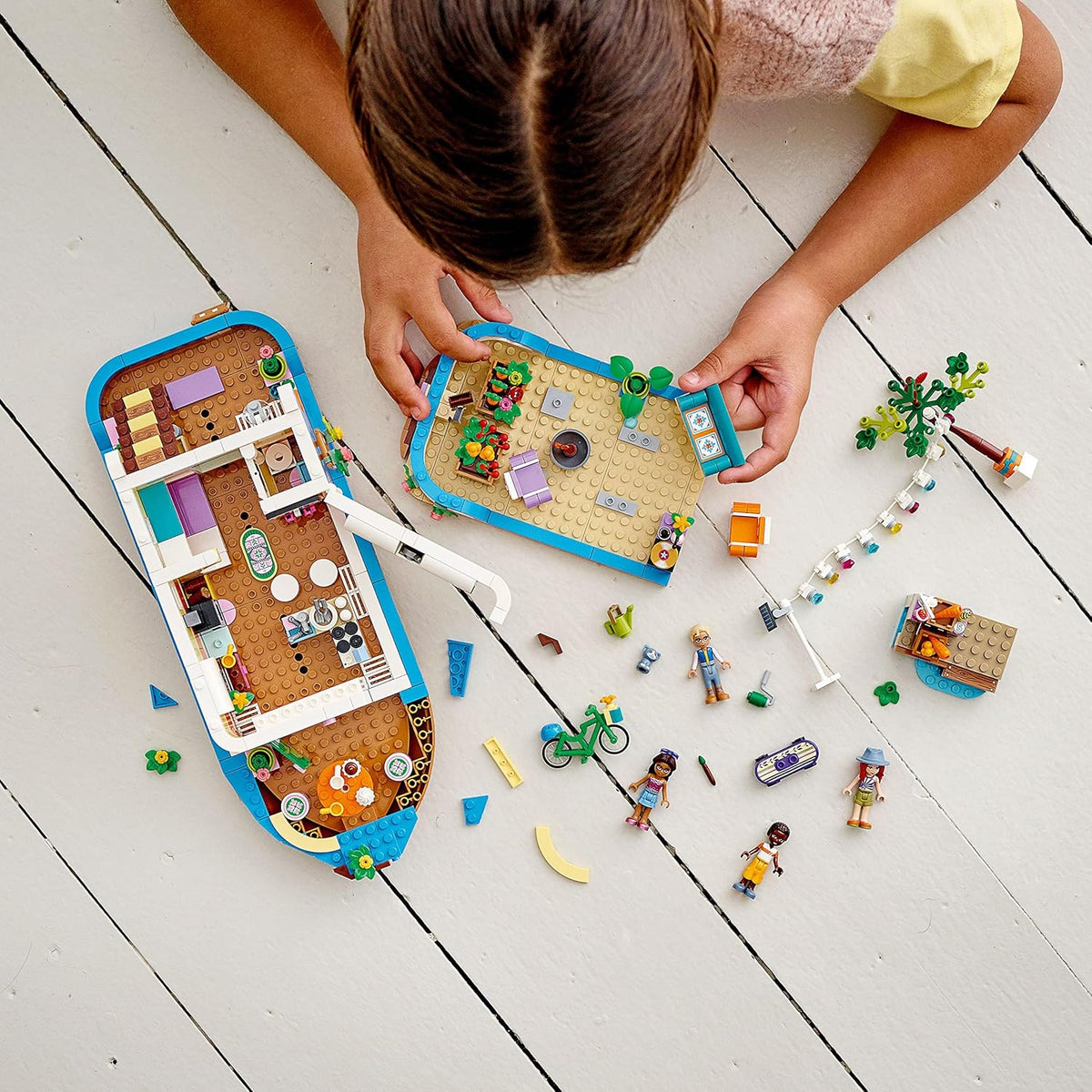 LEGO 41702 Friends The Barge Boat Toy for Children from 7 Years with Garden - image 5
