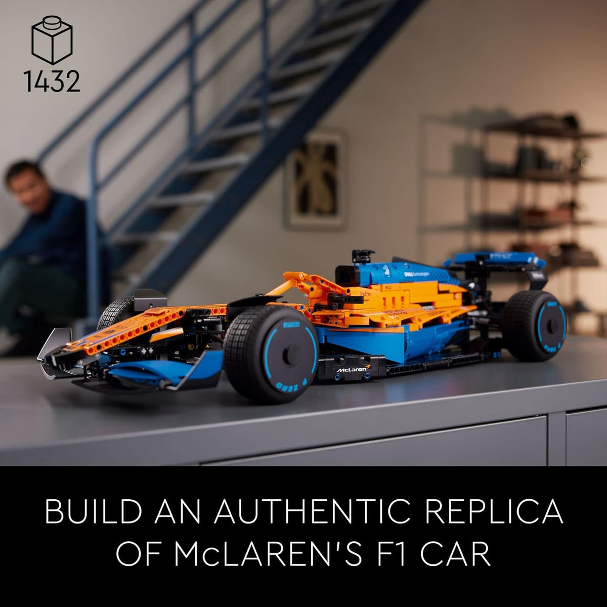 LEGO 42141 Technic McLaren Formula 1 2022 Replica Race Car Model Building Kit - image 10