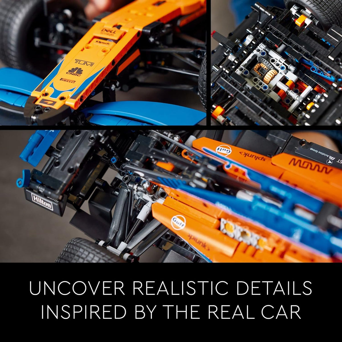 LEGO 42141 Technic McLaren Formula 1 2022 Replica Race Car Model Building Kit - image 12