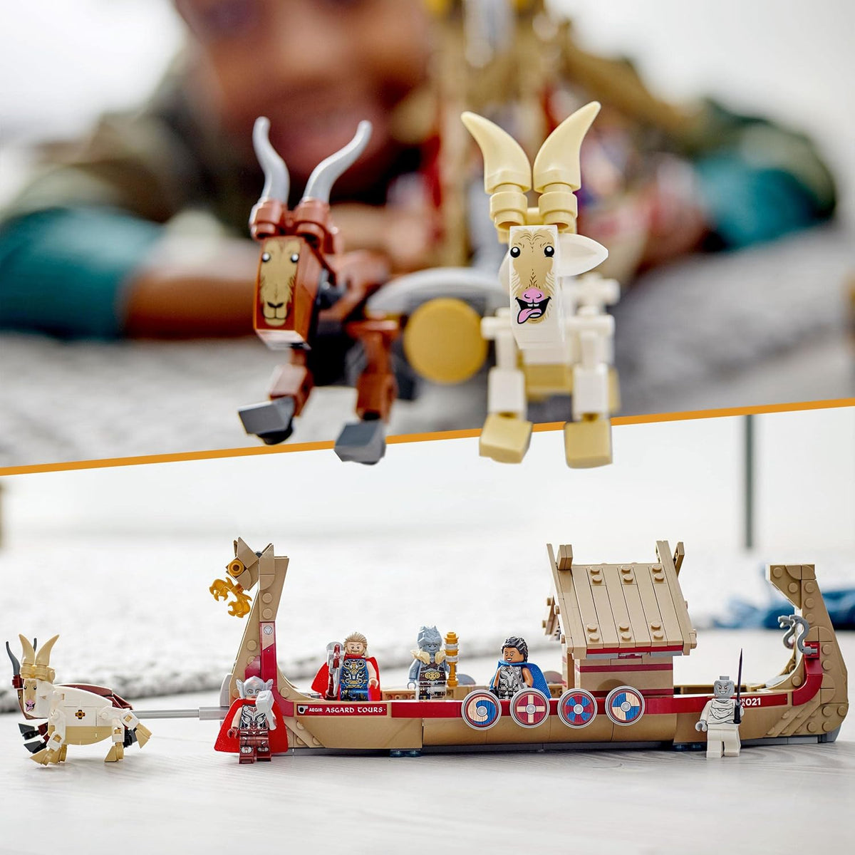 LEGO 76208 Marvel The Goat Boat Buildable Thor Set with Toy Ship - image 2