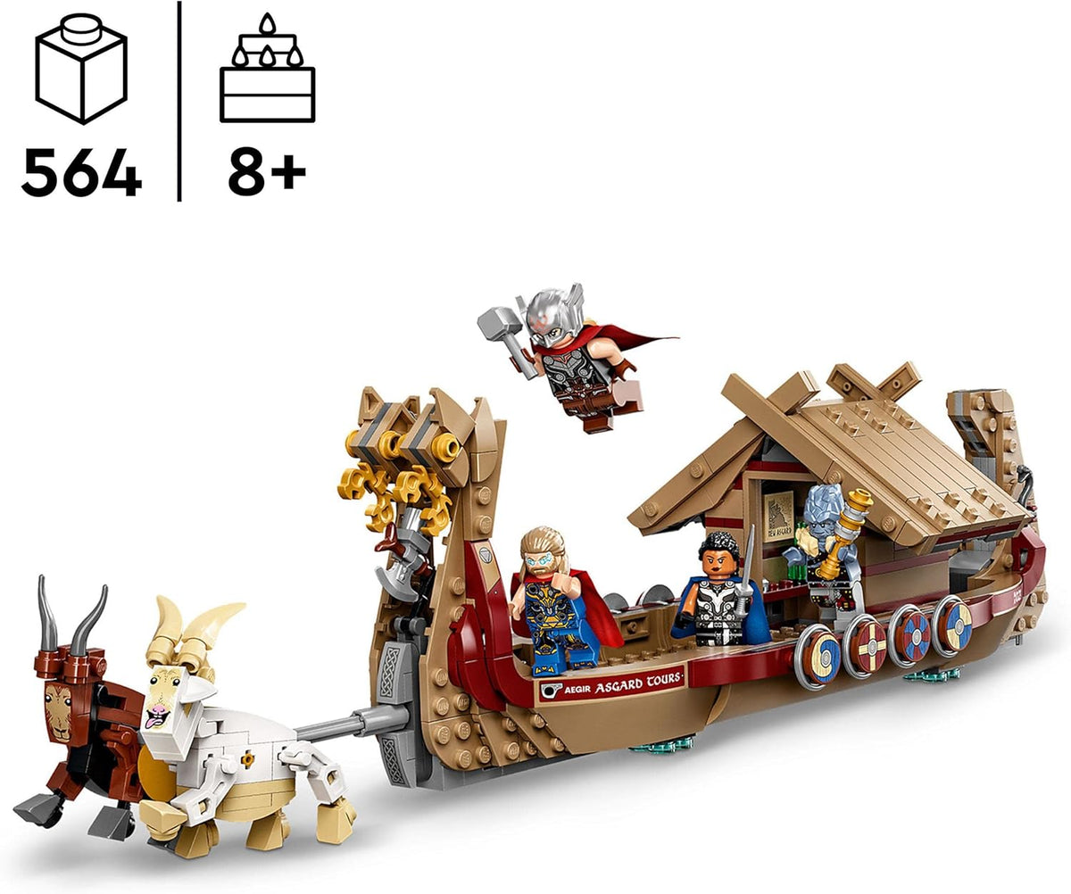 LEGO 76208 Marvel The Goat Boat Buildable Thor Set with Toy Ship - image 3