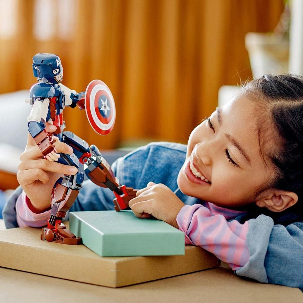 LEGO 76258 Marvel Captain America Construction Figure Buildable Toy with Shield - image 3