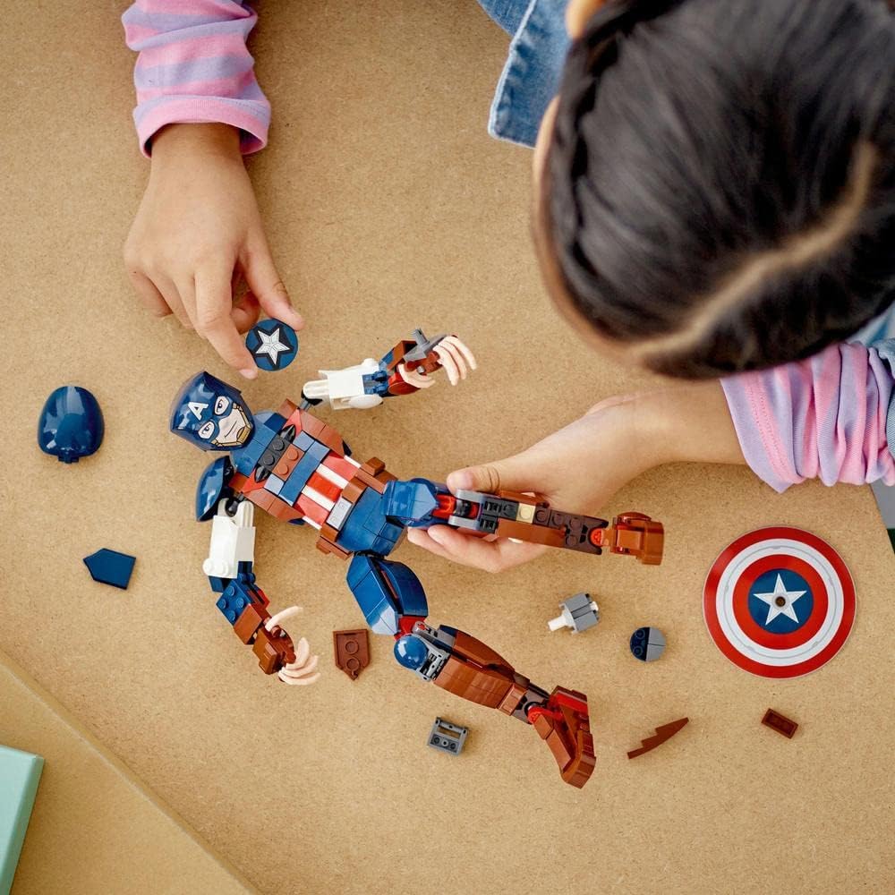 LEGO 76258 Marvel Captain America Construction Figure Buildable Toy with Shield - image 5