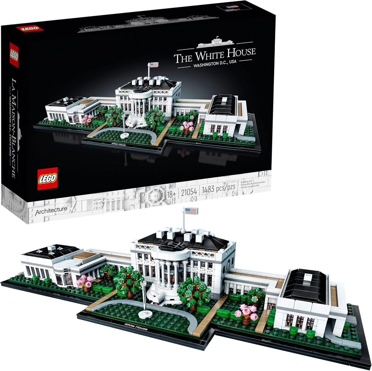 LEGO Architecture The White House Advanced Building Set for Adults 18+, Multicolor, 21054 - image 1