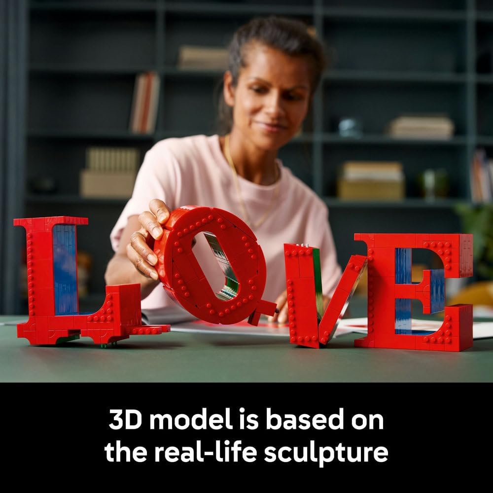 LEGO Art LOVE Building Set - Sculpture Model Kit for Adults to Build - image 4