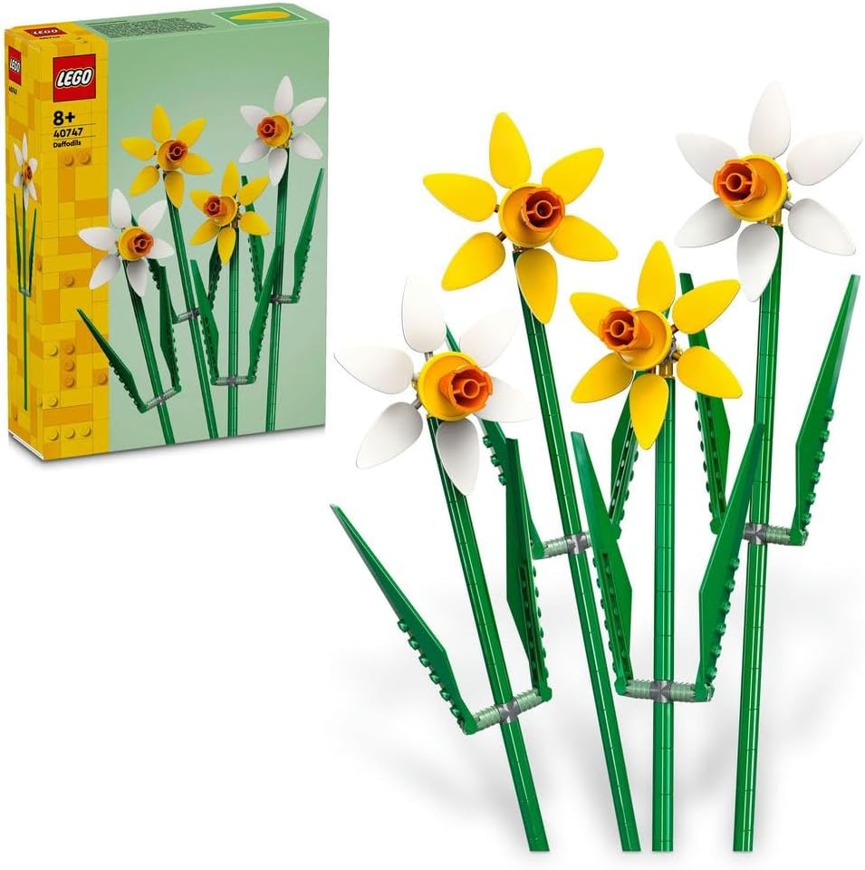LEGO Botanicals Daffodils - Yellow Artificial Flowers Set for Kids - image 1