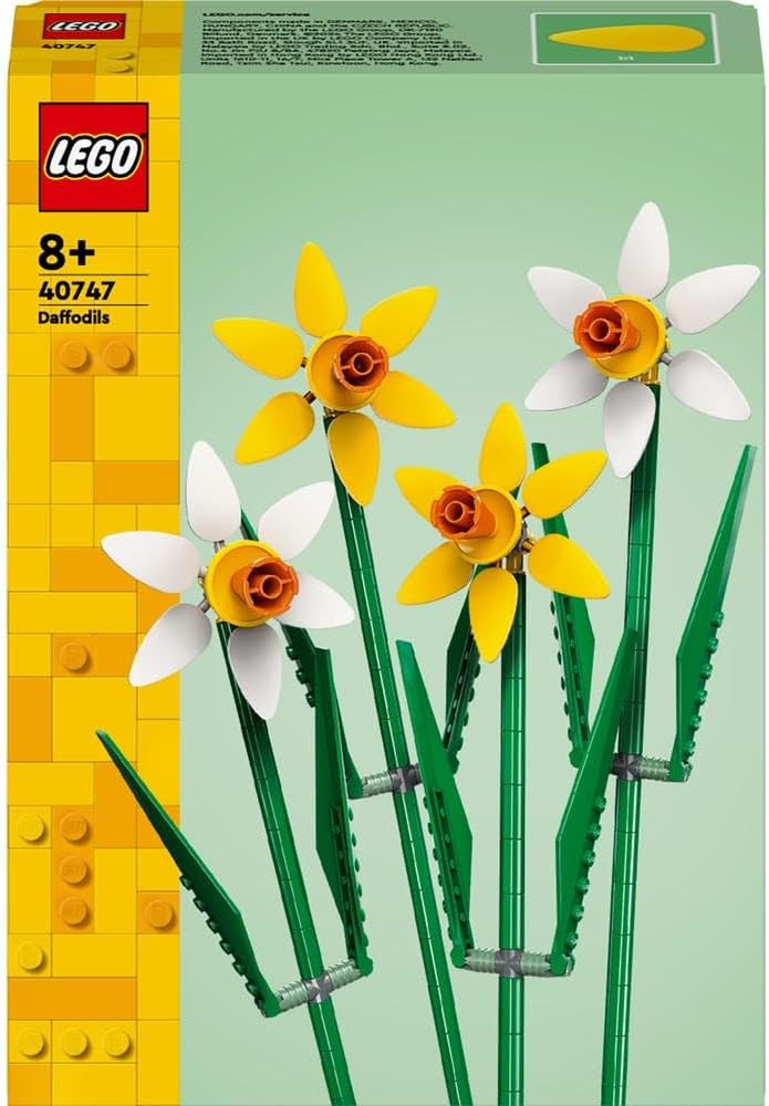 LEGO Botanicals Daffodils - Yellow Artificial Flowers Set for Kids - image 2