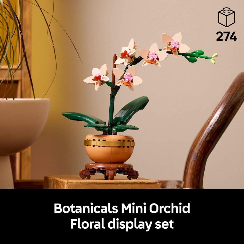 LEGO Botanicals Mini Orchid - Artificial Flowers Set for Adults - image 2
