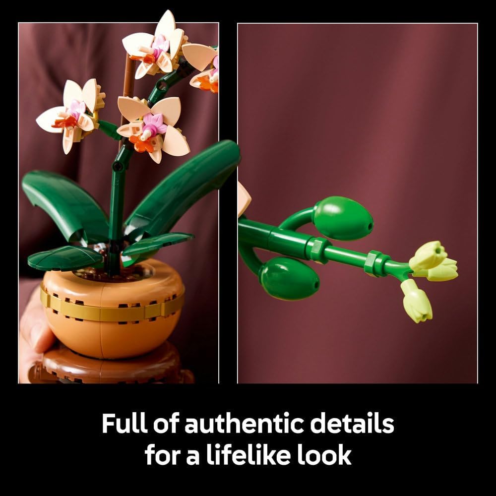 LEGO Botanicals Mini Orchid - Artificial Flowers Set for Adults - image 4
