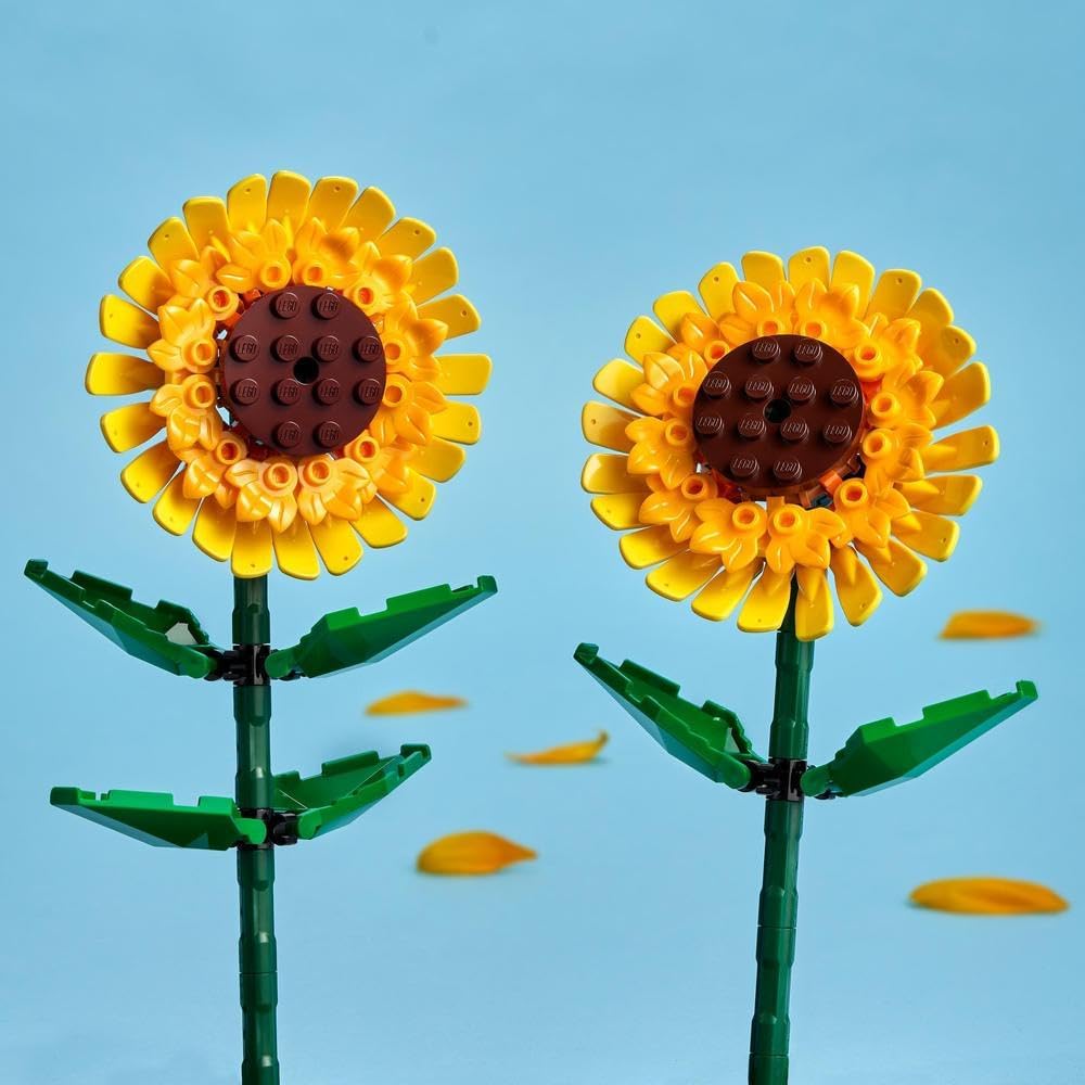 LEGO Botanicals Sunflowers - Yellow Faux Flowers Building Set - image 4