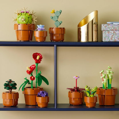 LEGO Botanicals Tiny Plants - 9 Potted Artificial Flowers Set for Indoors incl. Faux Cactuses & Red... - image 6