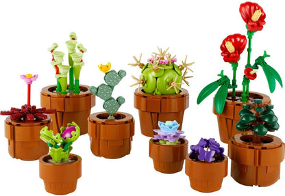 LEGO Botanicals Tiny Plants - 9 Potted Artificial Flowers Set for Indoors incl. Faux Cactuses & Red... - image 7