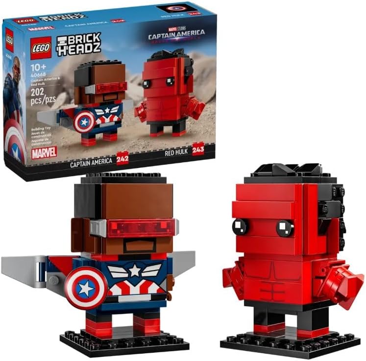 LEGO BrickHeadz Captain America & Red Hulk Figures - image 2