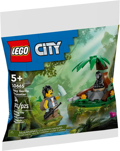 LEGO® City Baby Gorilla Encounter Building Toy Polybag, 30665,, STEM Toy For Kids Ages 5+ - image 1