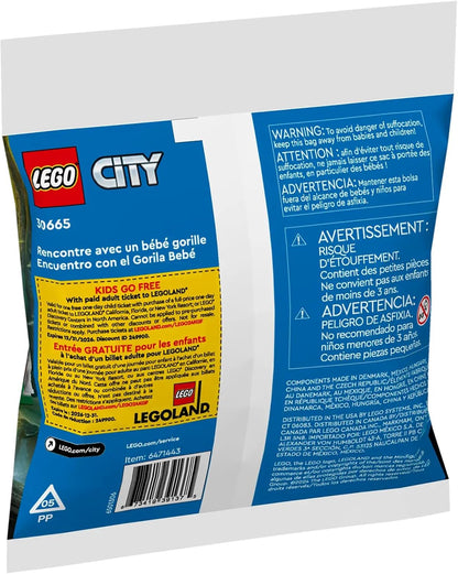 LEGO® City Baby Gorilla Encounter Building Toy Polybag, 30665,, STEM Toy For Kids Ages 5+ - image 3