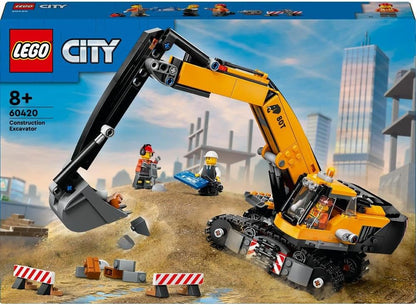 LEGO City Yellow Construction Excavator Toy Digger for 8 Plus Year Old Boys - image 2