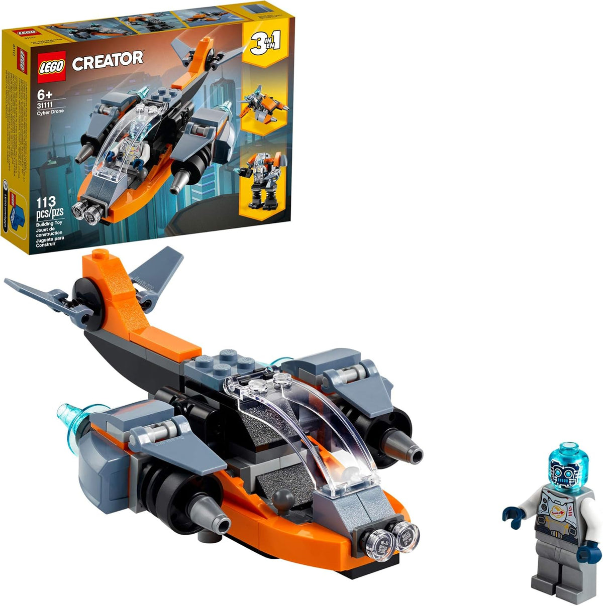 LEGO Creator 3 in 1 Cyber Drone Space Toys - image 1