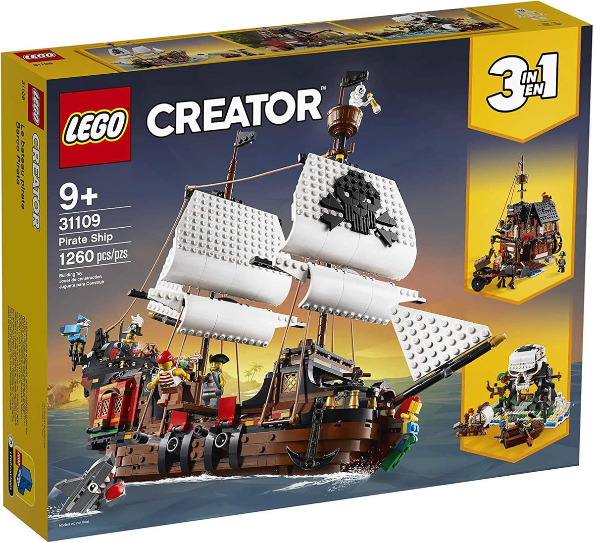 LEGO Creator 3 in 1 Pirate Ship Building Set - image 3