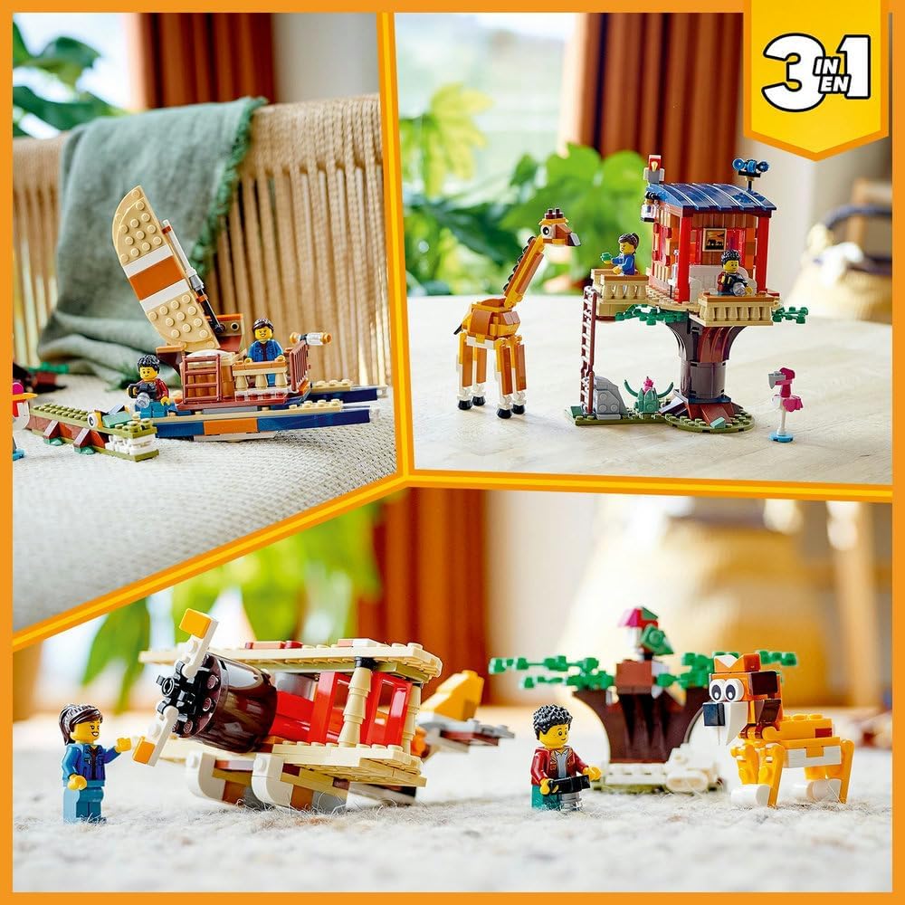 LEGO Creator 3in1 Safari Wildlife Tree House 31116 Building Kit - image 3