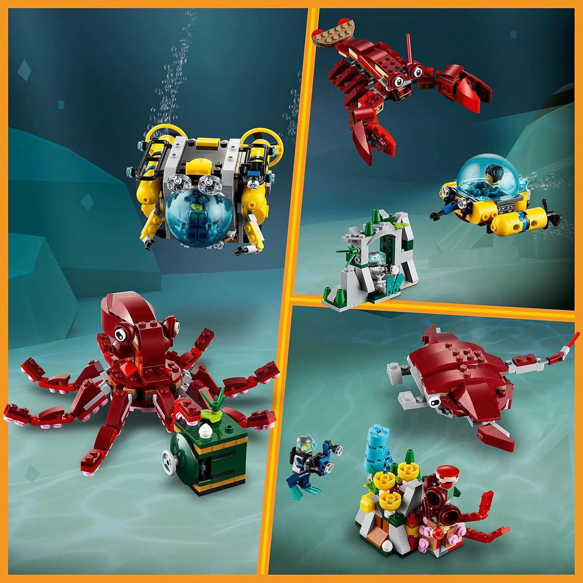 LEGO Creator 3in1 Sunken Treasure Mission 31130 Building Toy Set for Kids - image 4