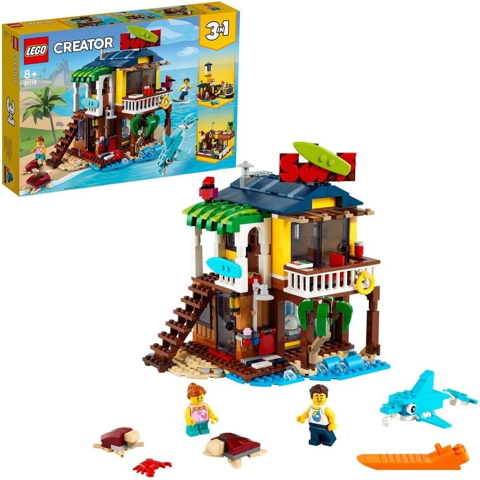 LEGO Creator 3in1 Surfer Beach House 31118 Building Kit - image 1