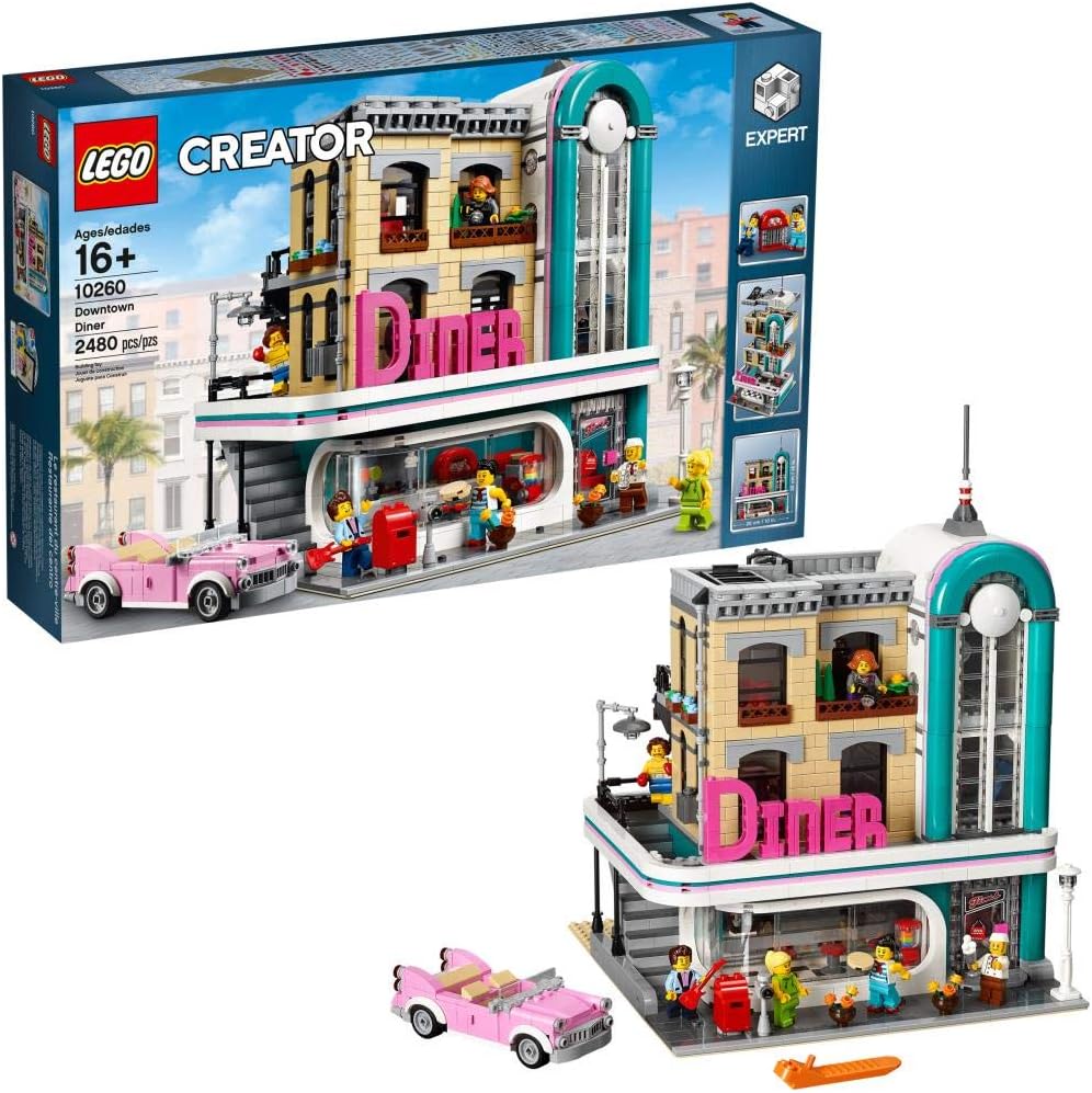 LEGO Creator Expert Downtown Diner 10260 Building Kit - image 6