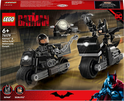 LEGO DC Batman: Batman and Selina Kyle Motorcycle Pursuit 76179 Building Toy Set - image 1