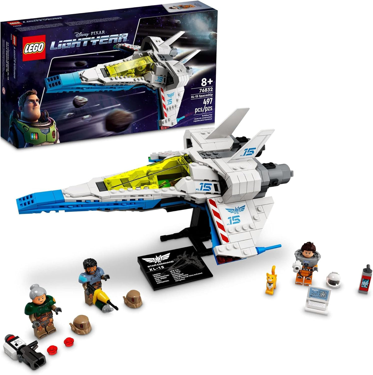 LEGO Disney Pixar Lightyear XL-15 Spaceship 76832 Building Toy Set - image 1