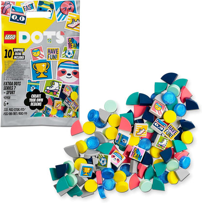 LEGO DOTS Extra DOTS Series 7 – SPORT 41958 DIY Decoration Kit; Accessories to Enhance Creative... - image 1
