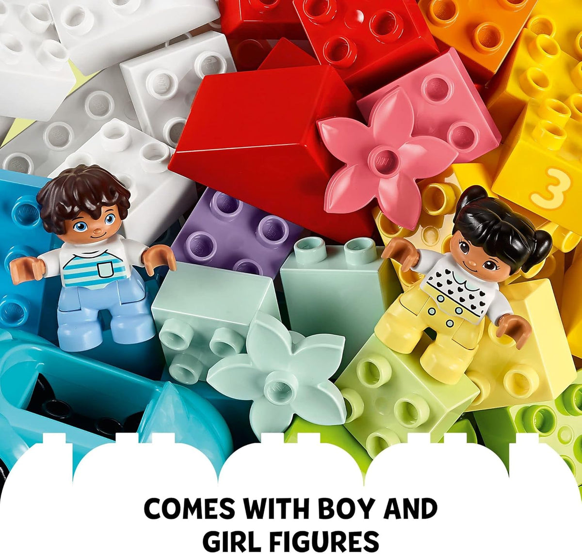LEGO DUPLO Classic Brick Box 10913 Building Toy Set for Kids - image 6