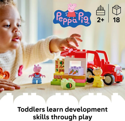 LEGO DUPLO Peppa Pig Tractor and Market - image 2
