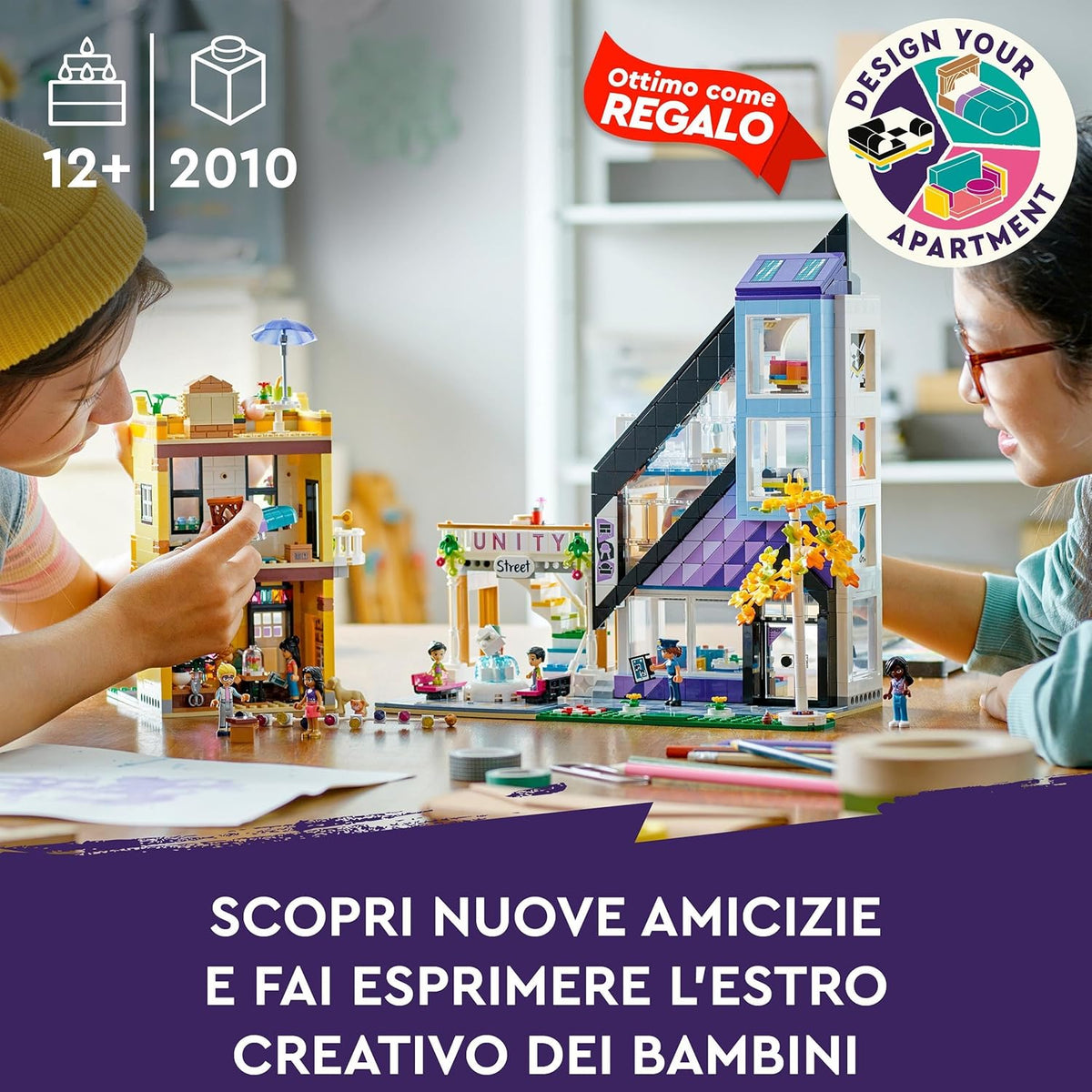 LEGO Friends Downtown Flower and Design Stores 41732 Building Blocks Toy Set; Toys for Boys - image 2