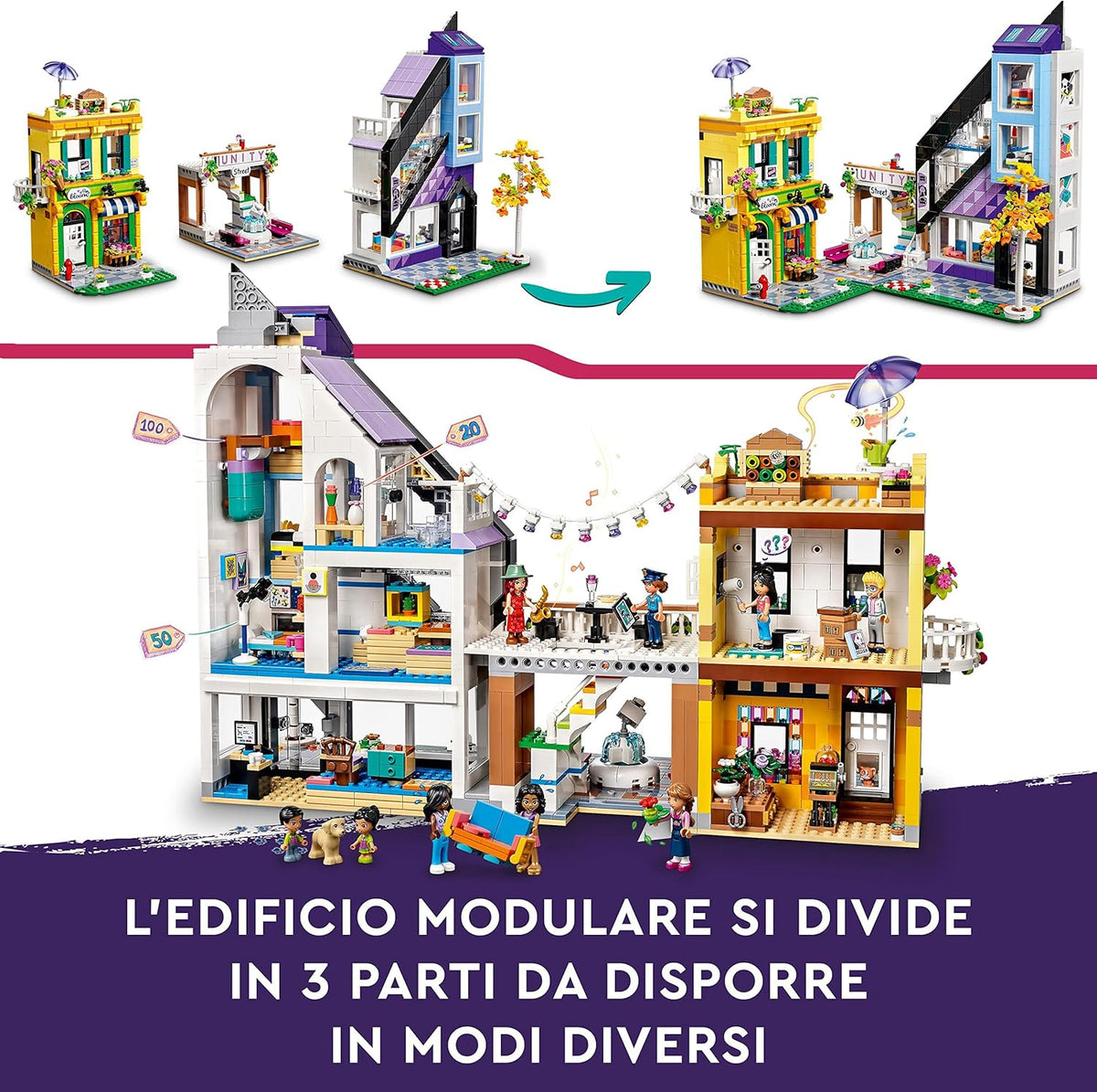 LEGO Friends Downtown Flower and Design Stores 41732 Building Blocks Toy Set; Toys for Boys - image 5