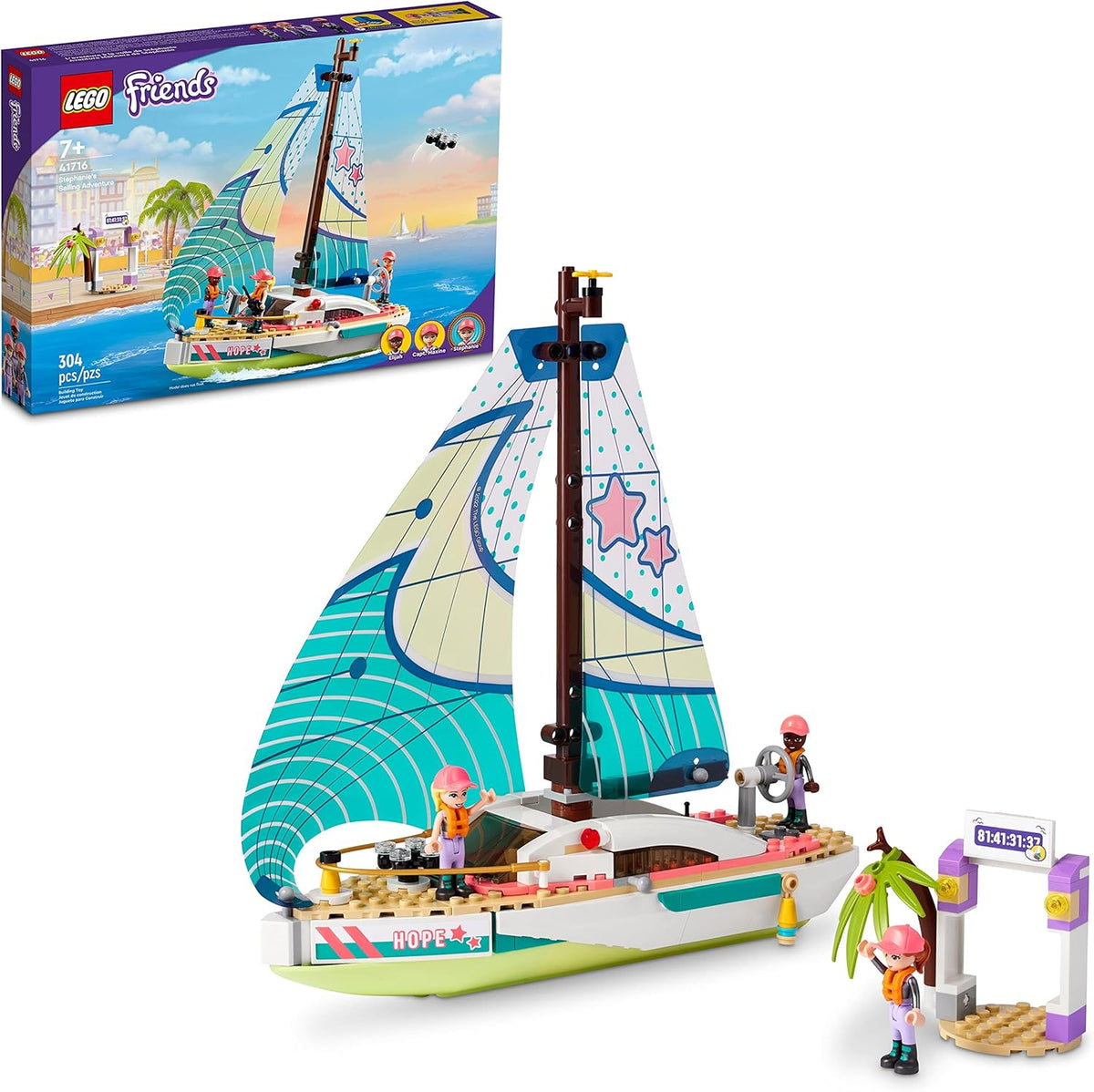 LEGO Friends Stephanie’s Sailing Adventure 41716 Building Toy Set for Girls - image 1