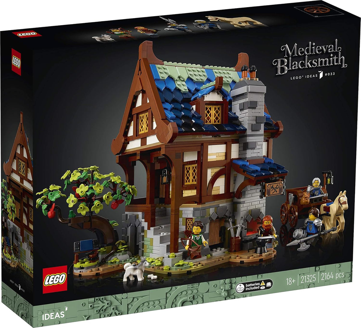 LEGO Ideas Medieval Blacksmith 21325 Building Blocks Toy Set (2 - image 2