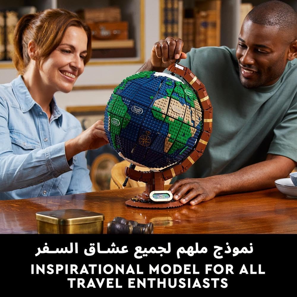 LEGO Ideas The Globe Spinning Model Building Set for Adults - image 7
